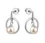 Серебряные серьги с жемчугом