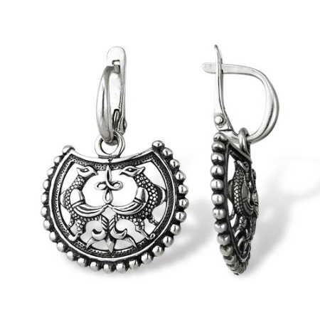 Серебряные серьги «Птицы»
