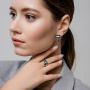 Серебряные серьги «Индастриал»