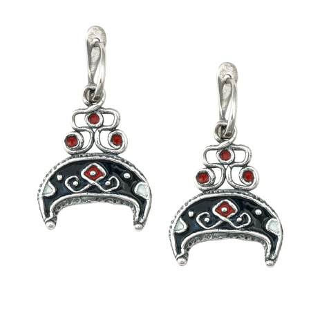 Серьги «Царевна» из серебра