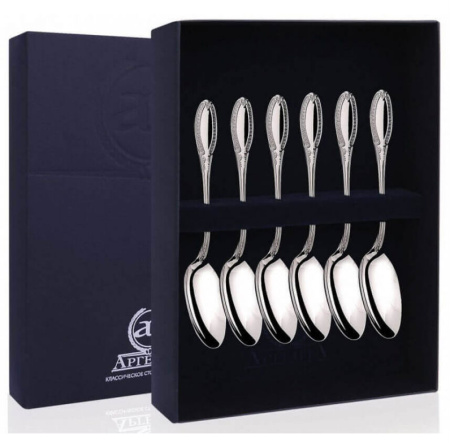 Серебряный набор «Император» 6 кофейных ложек