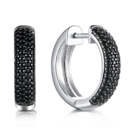 Серьги из серебра со шпинелью