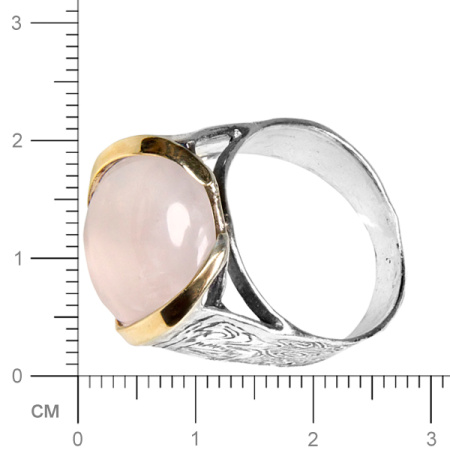 Кольцо из серебра с кварцем