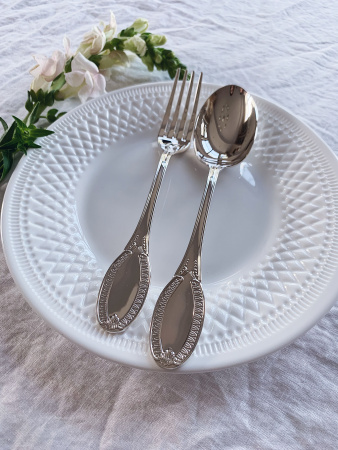 Серебряный набор «Император» столовая ложка и вилка
