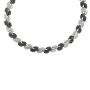 Серебряное колье «Листья»