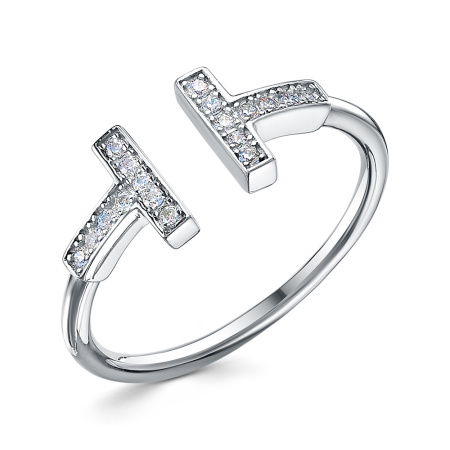 Серебряное кольцо с фианитами