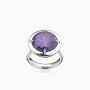 Кольцо из серебра с камнем чароит