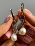 Серьги из серебра с жемчугом