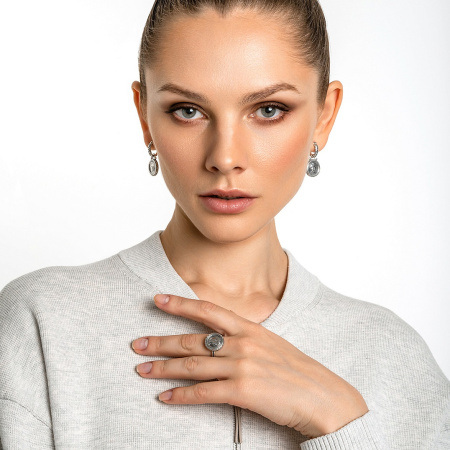 Серьги из серебра Богиня Анаит