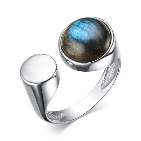 Серебряное кольцо с лабрадоритом