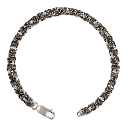 Серебряный браслет «Королевская роза»