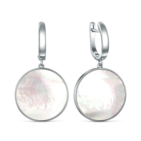 Серебряные серьги с перламутром