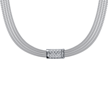 Колье из серебра с цирконами