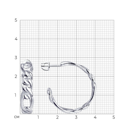 Серьги из серебра SOKOLOV