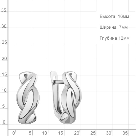 Серьги из серебра