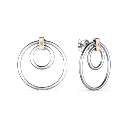 Серьги из серебра с бриллиантом