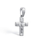 Крест из серебра с бриллиантом