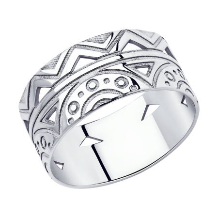 Кольцо из серебра «Этника»