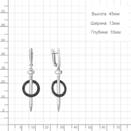 Серьги из серебра