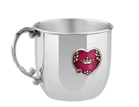 Кружка детская «Сердце» с эмалью