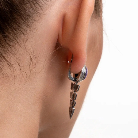 Серебряные серьги «Чертополох»