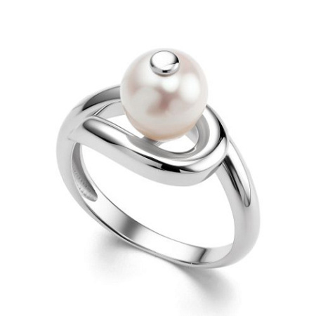 Кольцо из серебра с жемчугом