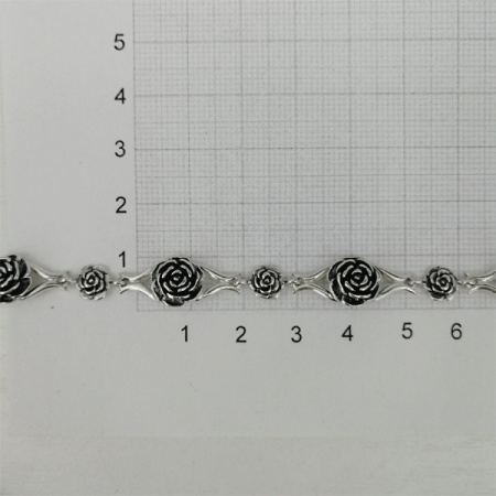 Колье из серебра «Розочка»