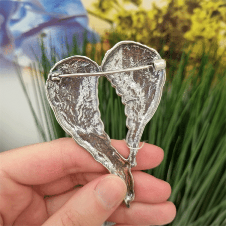 Серебряная брошь «Крылья»