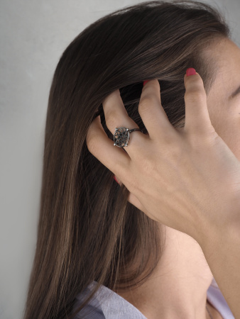 Кольцо серебряное «Амазонка»