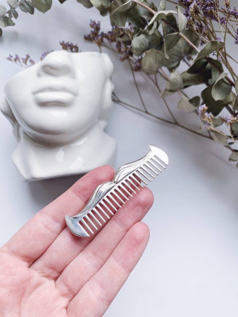 Расческа «Усы» из серебра