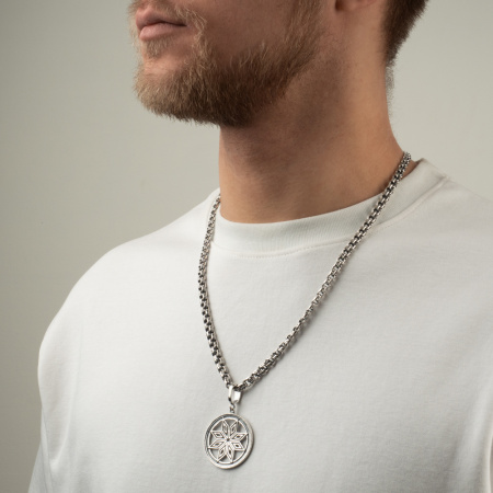 Серебряный оберег «Алатырь»