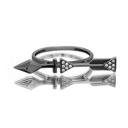 Серебряное кольцо «Амазонка» с фианитами