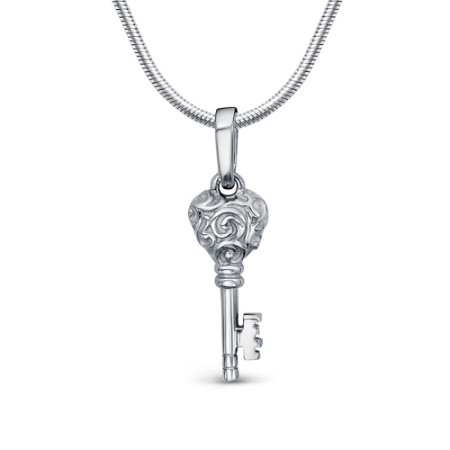Подвеска из серебра «Ажурный ключ»