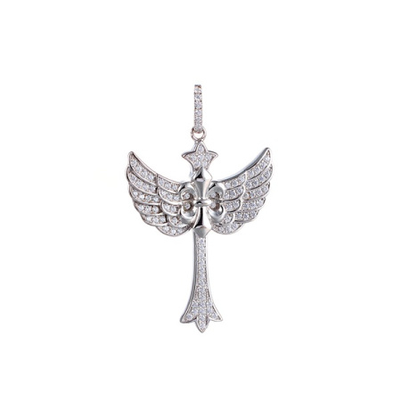 Подвеска из серебра с кубическим цирконием «Крылья»