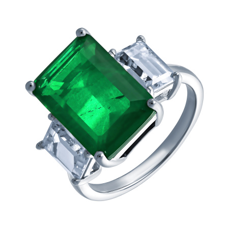 Серебряное кольцо с фианитами