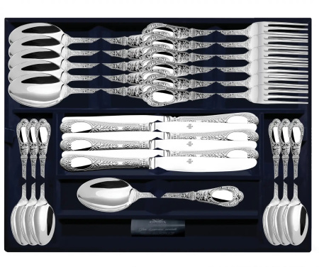 Серебряный набор столовый «Фамильный» 24 предмета