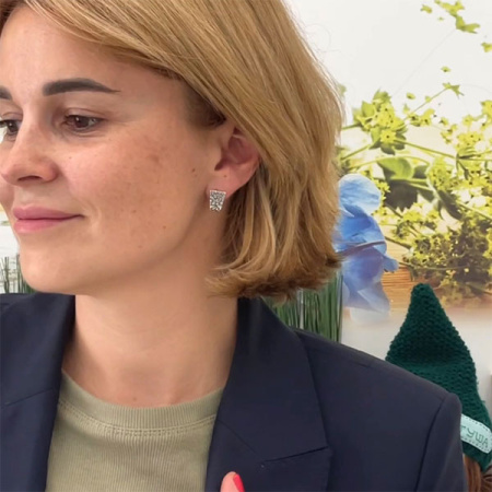 Серебряные серьги «Трапеция»