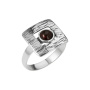 Кольцо из серебра с гранатом