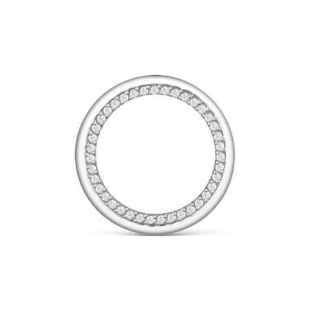 Подвеска из серебра с фианитами «Круг»