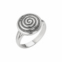 Серебряное кольцо «Спираль»