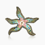 Серебряная брошь «Морская Звезда»
