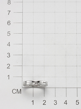 Кольцо из серебра с бриллиантом