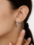 Серьги из серебра с бриллиантами