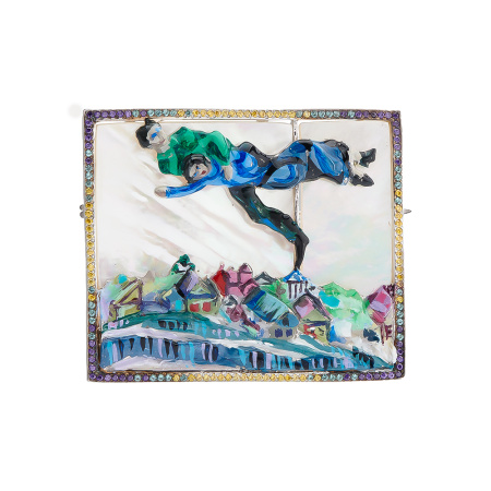 Брошь «Марк Шагал. Над городом»