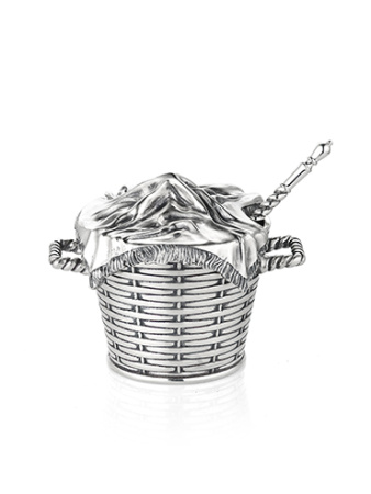 Серебряная солонка «Корзинка»