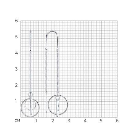 Серебряные серьги «Круги»