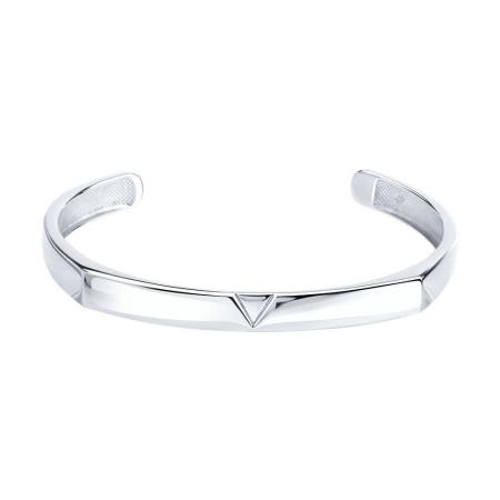 Серебряный жёсткий браслет