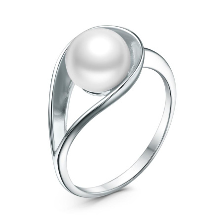 Кольцо из серебра с жемчугом