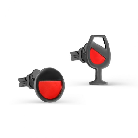 Пусеты из серебра «Бокал»