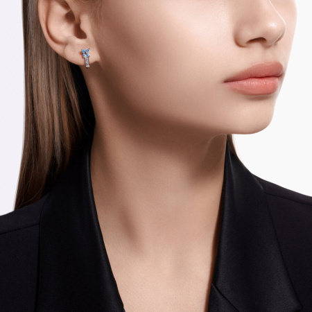 Серьги из серебра с фианитами SOKOLOV